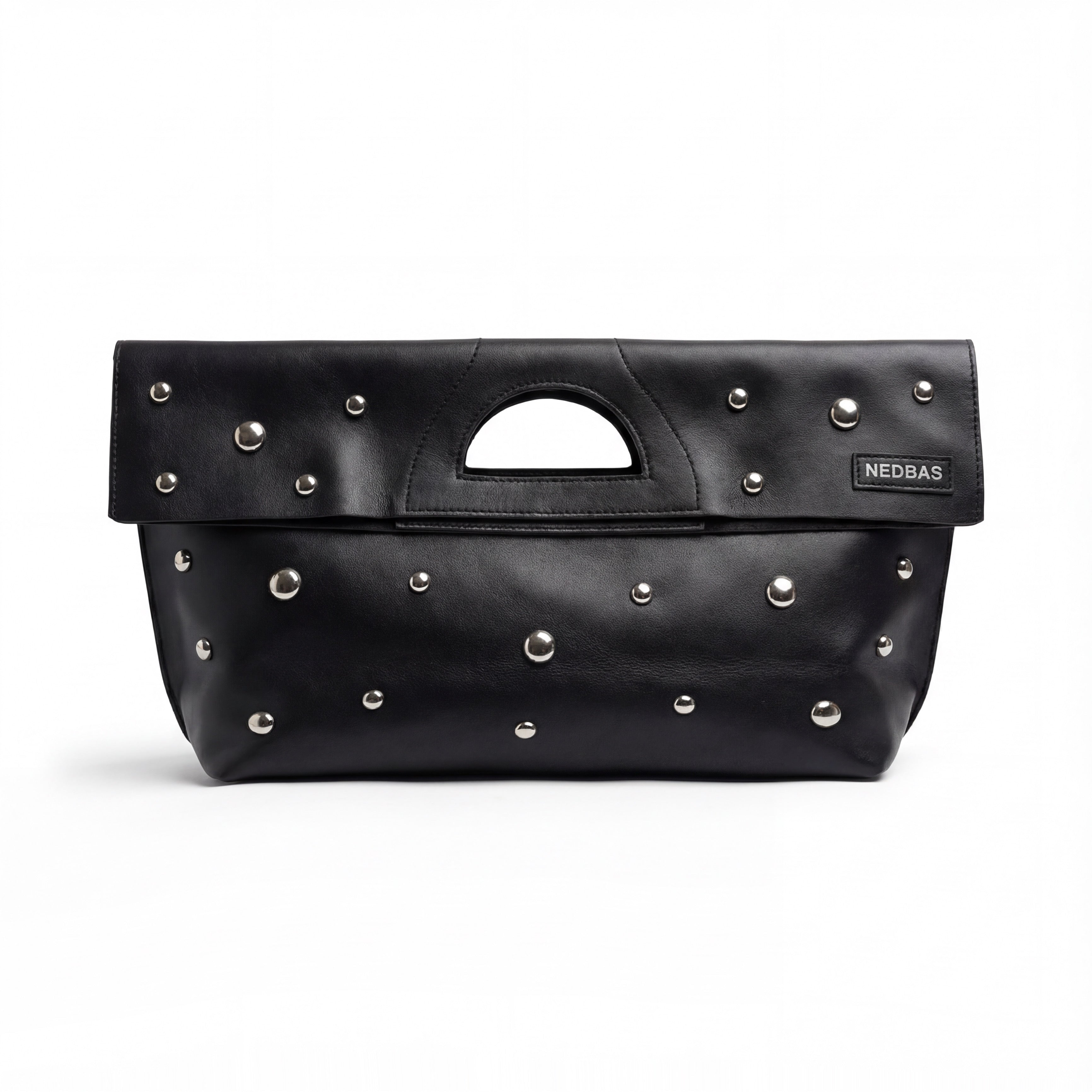 Сумка Rignon Mini з металевими півсферами чорна