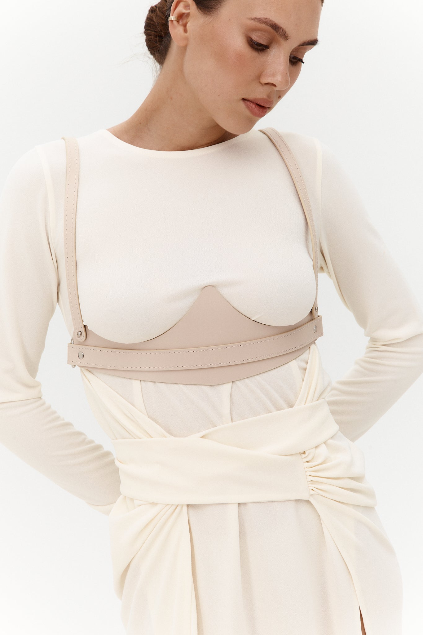 Корсет без чашок Selene білий