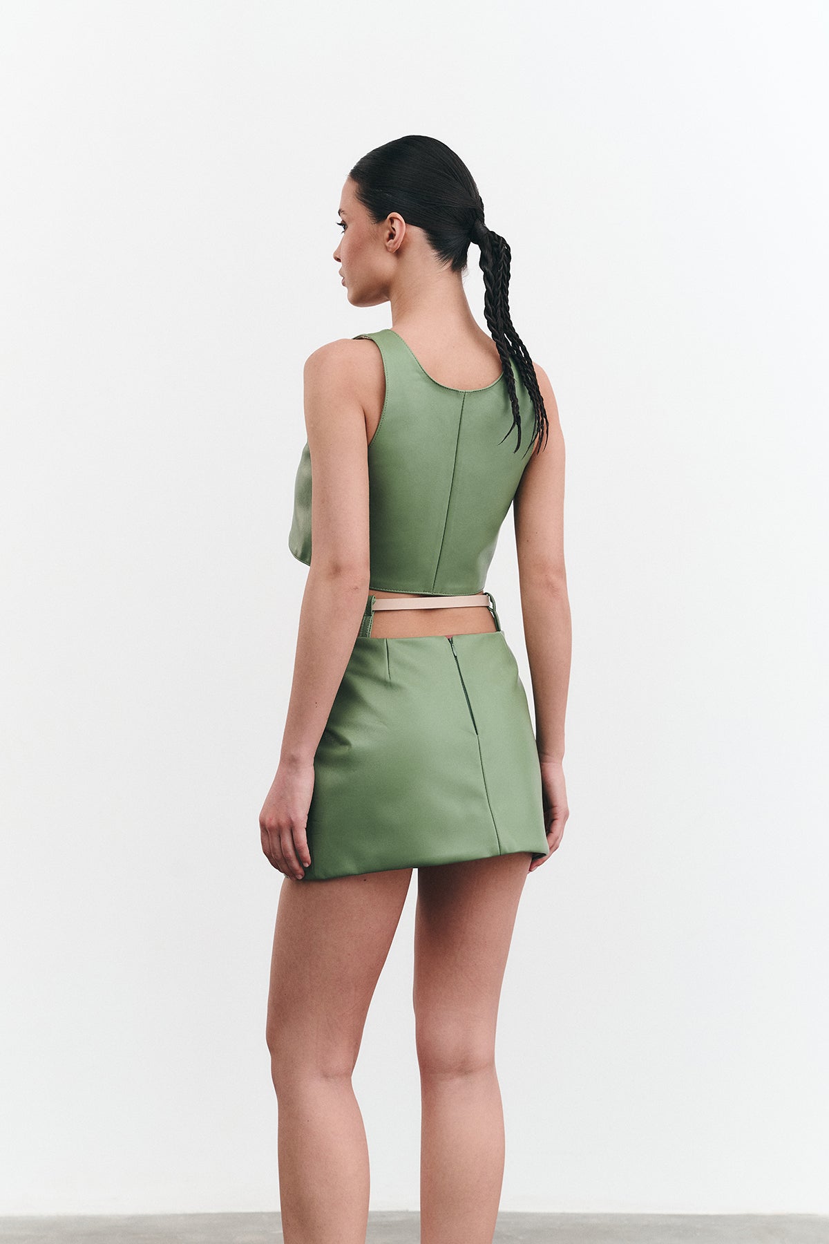 Спідниця THEA з поясом зелена