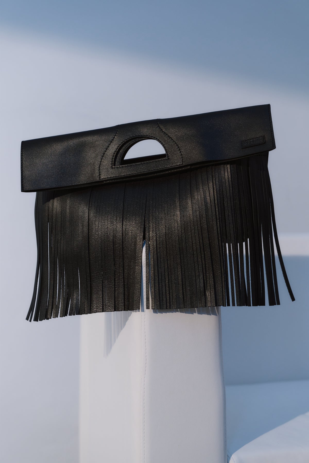 Сумка Rigfringe Mini чорна гладка шкіра